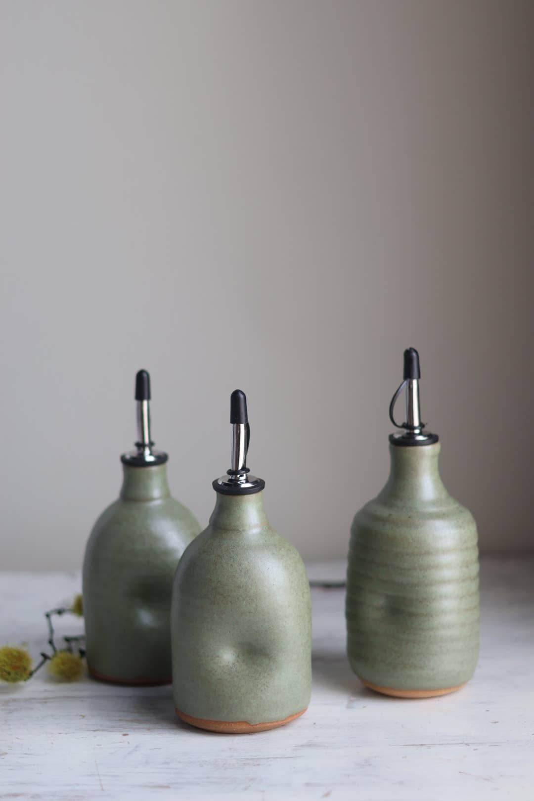 Olive Oil Cruet- Sage Green