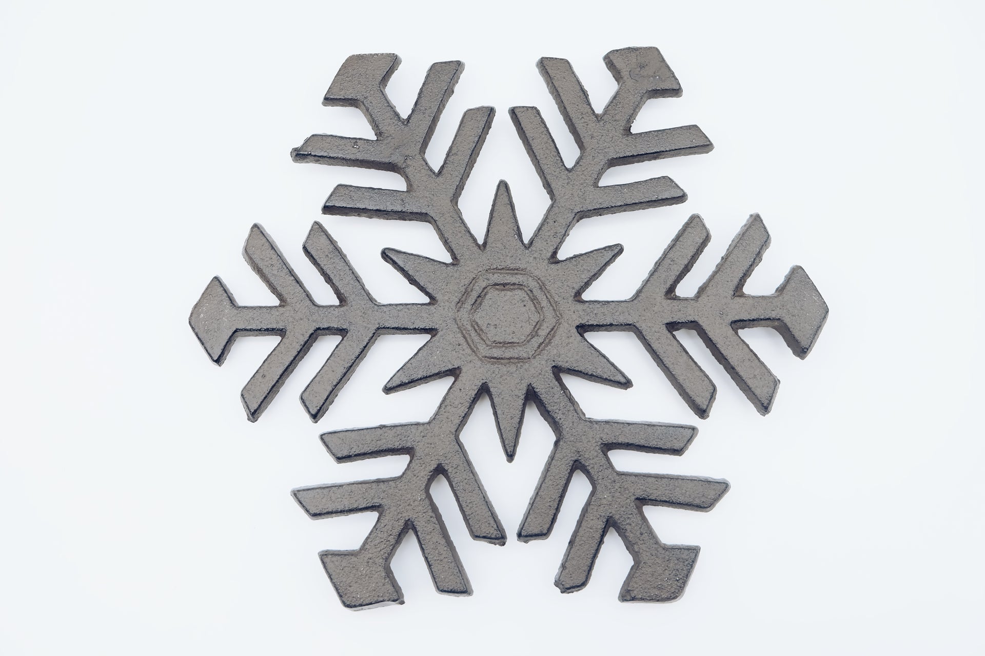Cast Iron Snowflake Trivet