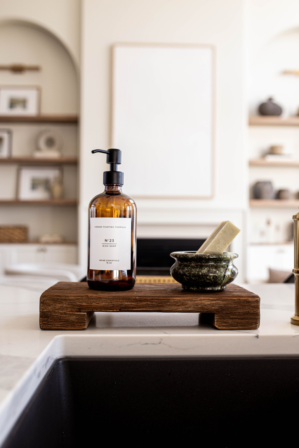 Trivet Riser Solid Reclaimed Wood Mocha Stain