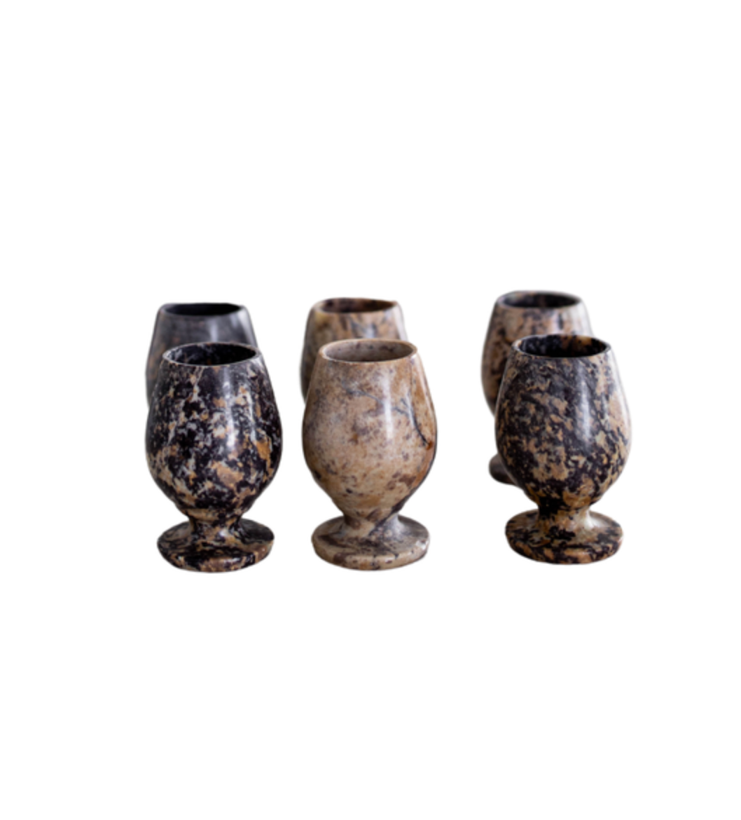 Soapstone Shot Glasses