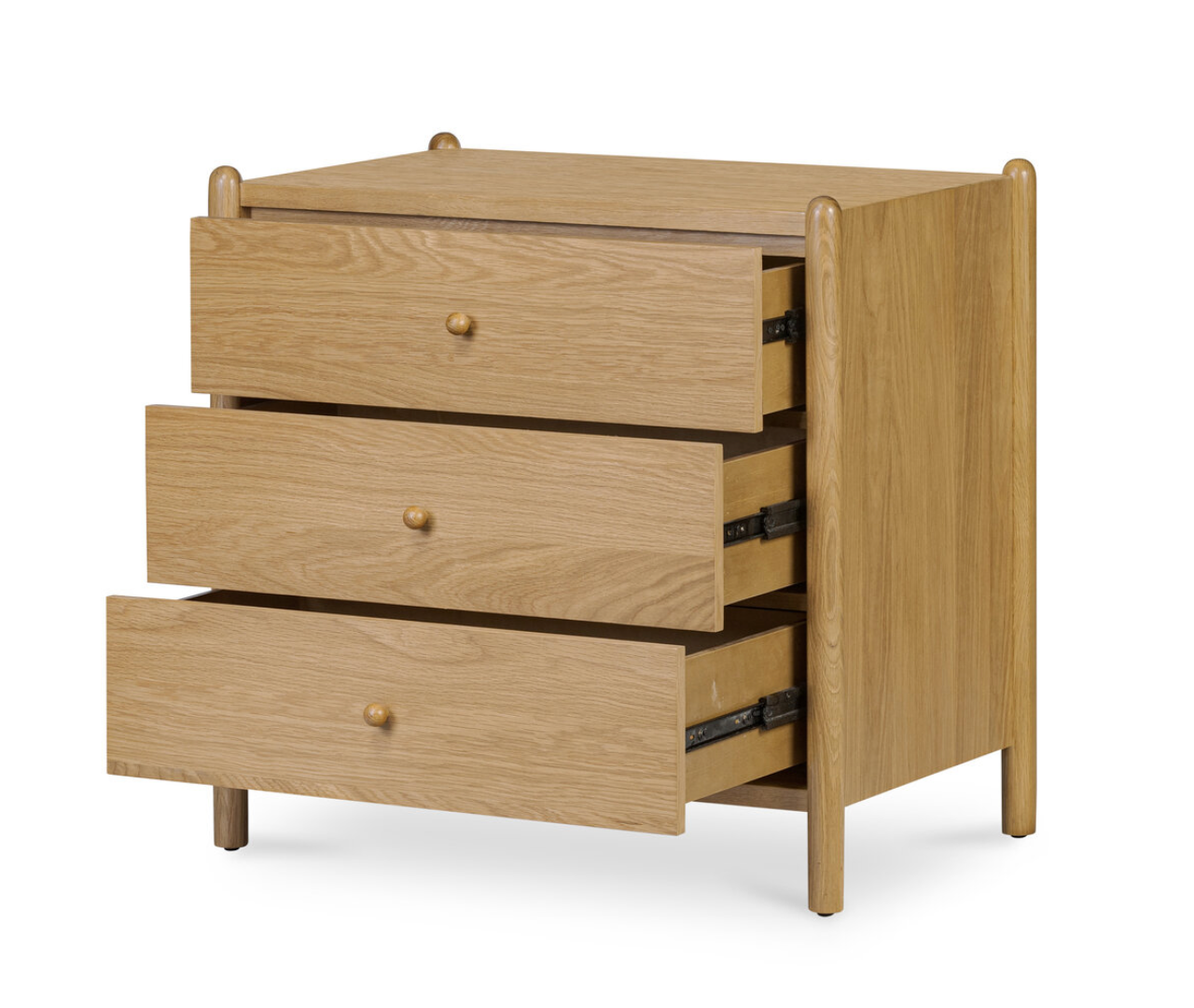 Billy 3drawer Oak Nightstand- Moes