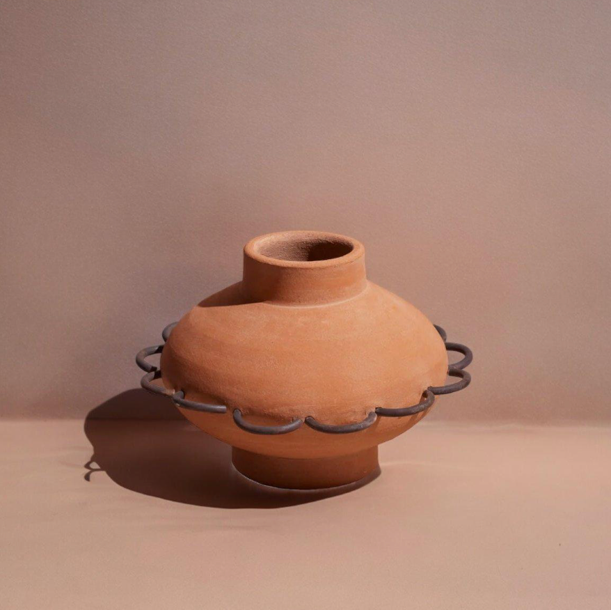 Eli Terracotta Vessel by Diego Olivero Studio