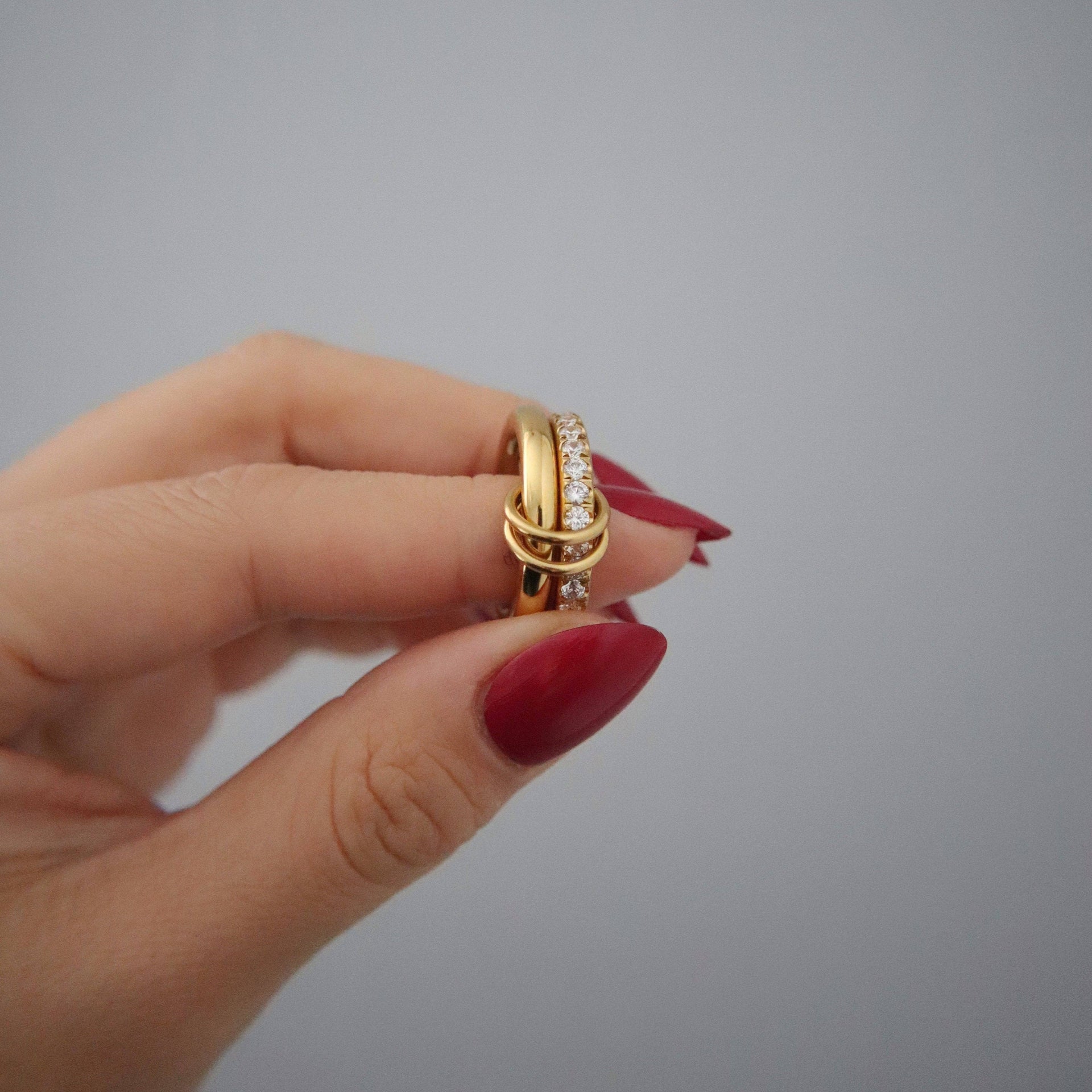 Cecilia Double Stacked Interlocking Ring