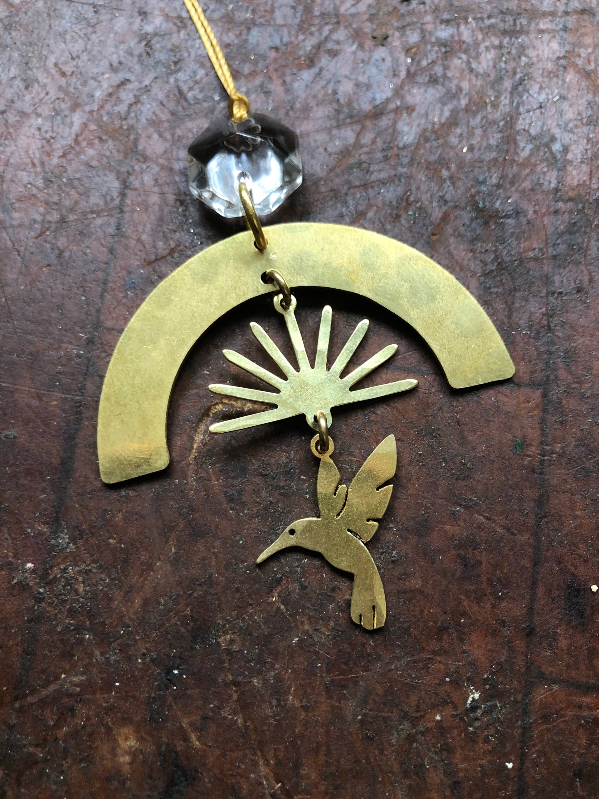 Ascension Hummingbird  Ornament | Gold Charm