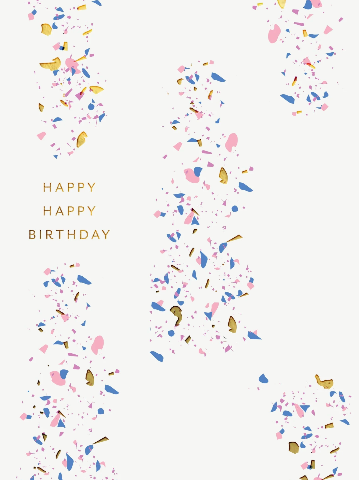 Happy Birthday Confetti Card