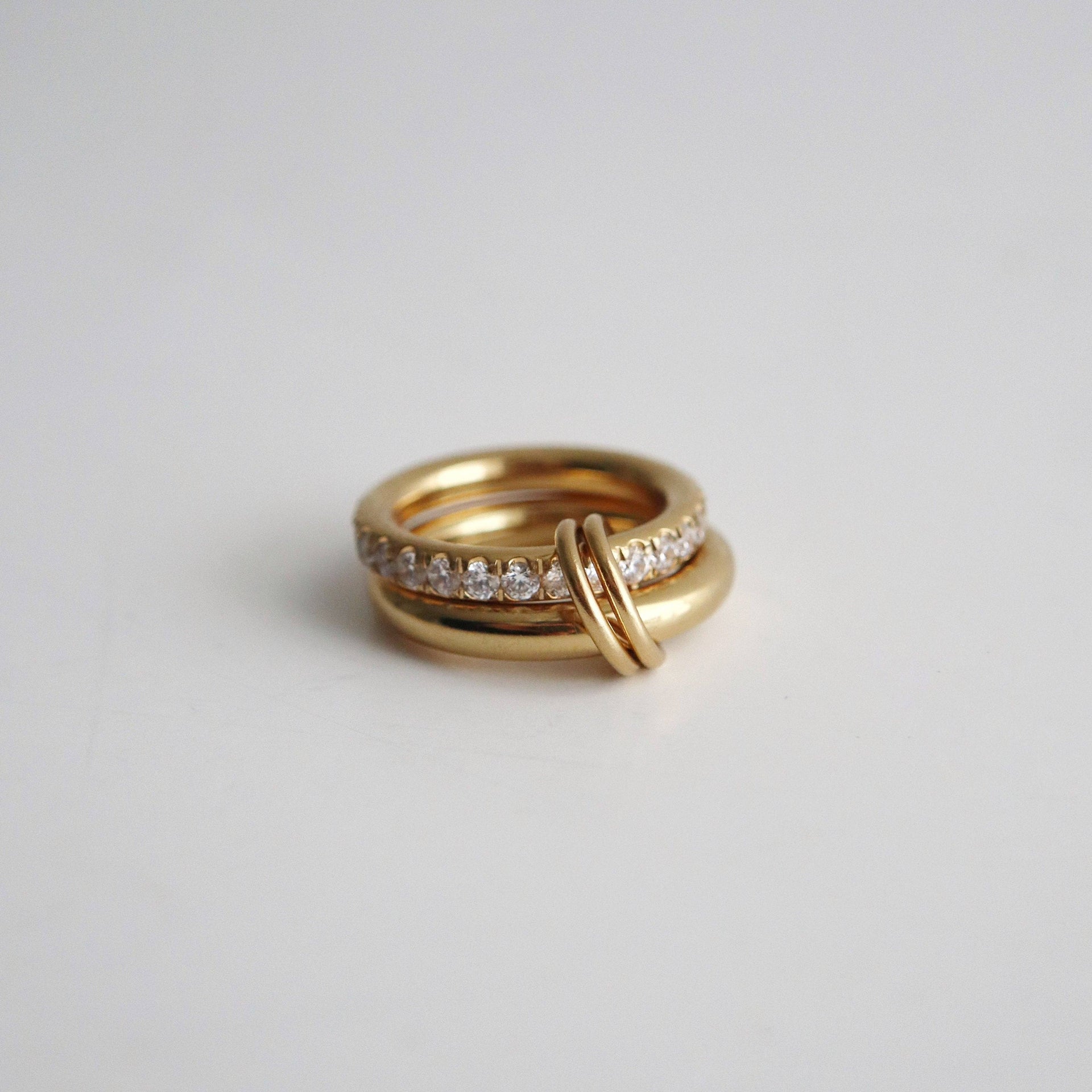 Cecilia Double Stacked Interlocking Ring