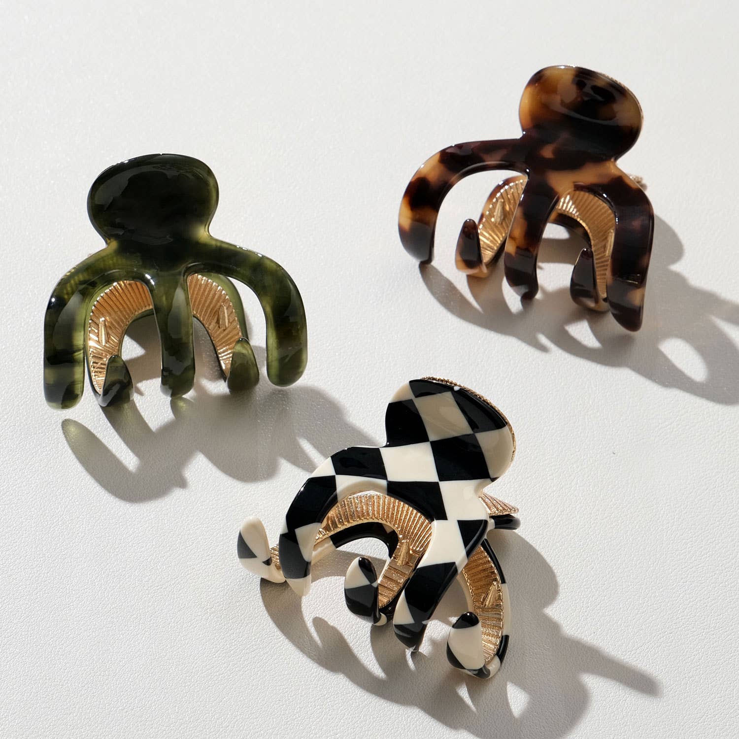 Small Octopus Metal Claw Clips