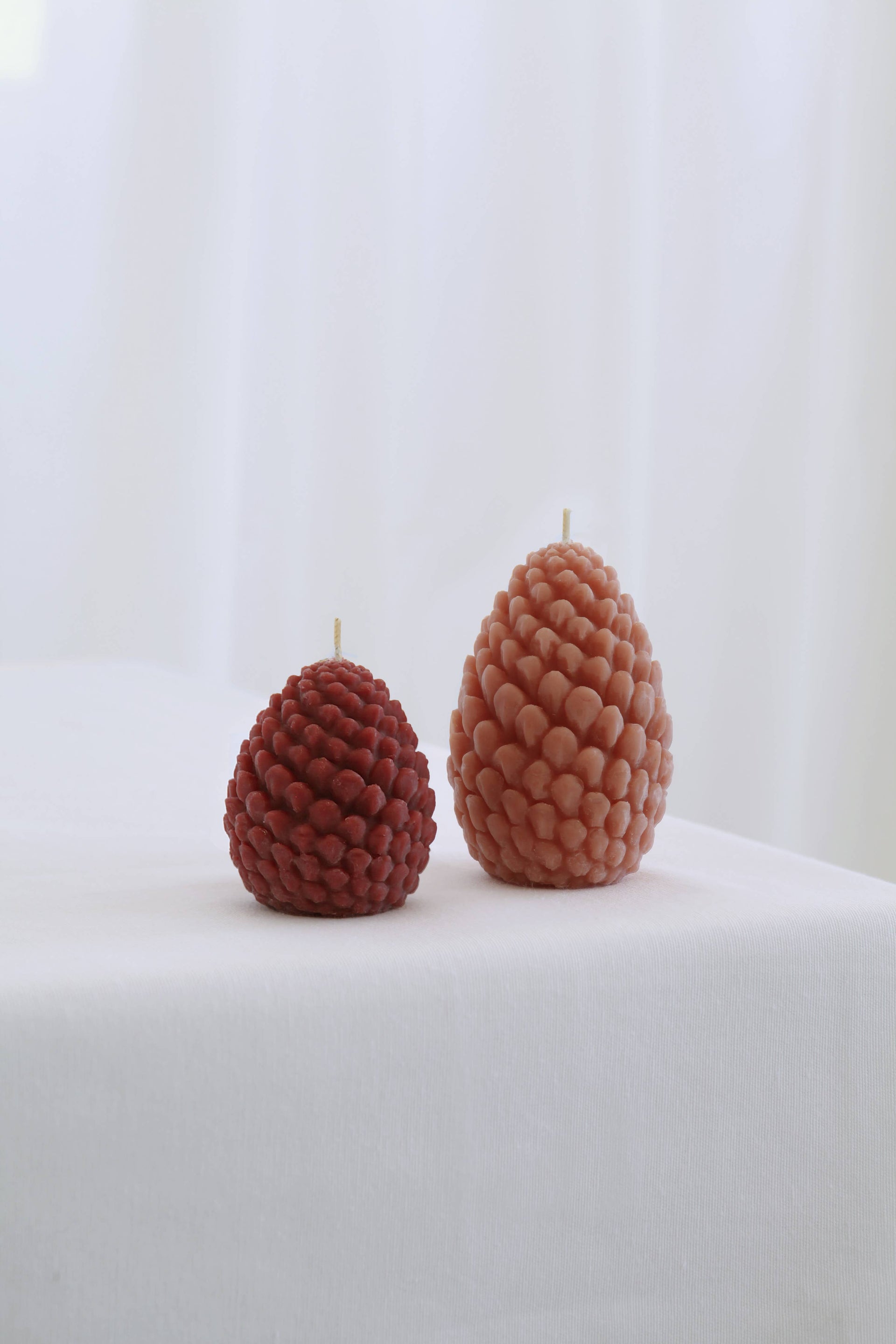 Sculpted Beeswax Pine Cone Candle | 2 Sizes