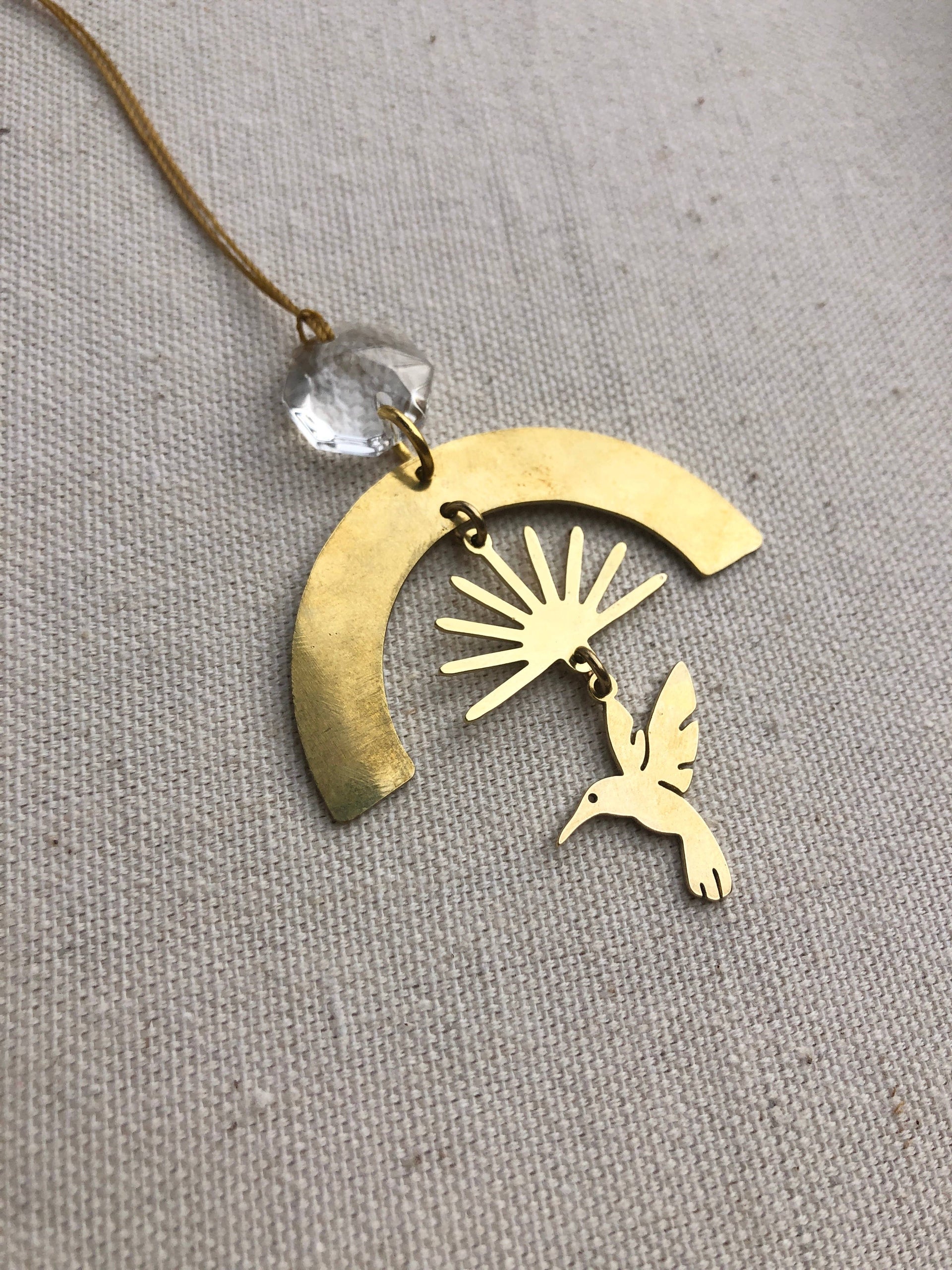 Ascension Hummingbird  Ornament | Gold Charm