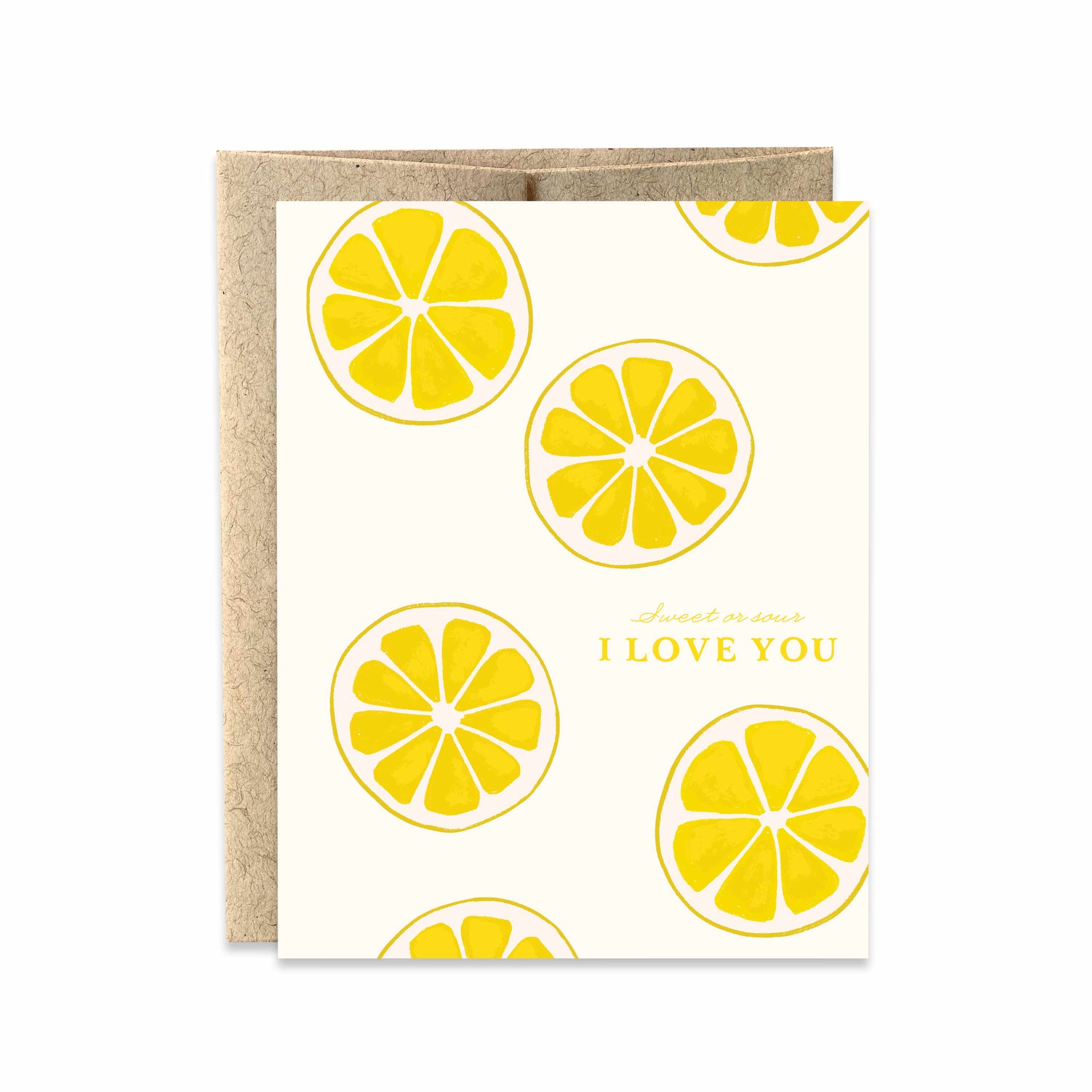 Lemon "Sweet or Sour I love you" Card