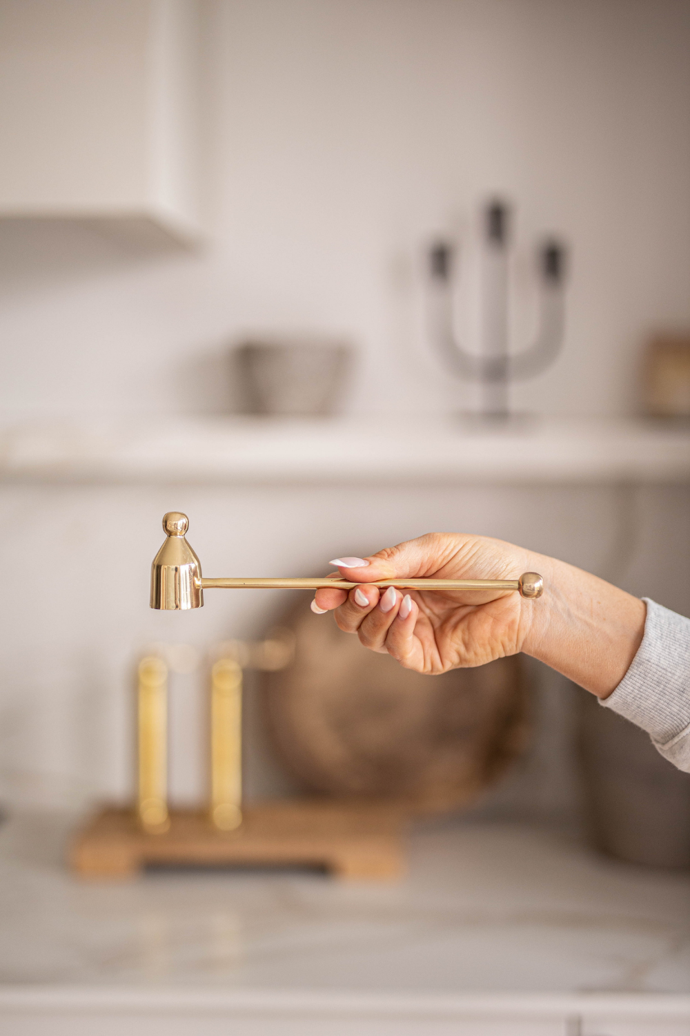 Candle Snuffer Luxury Gold Brass