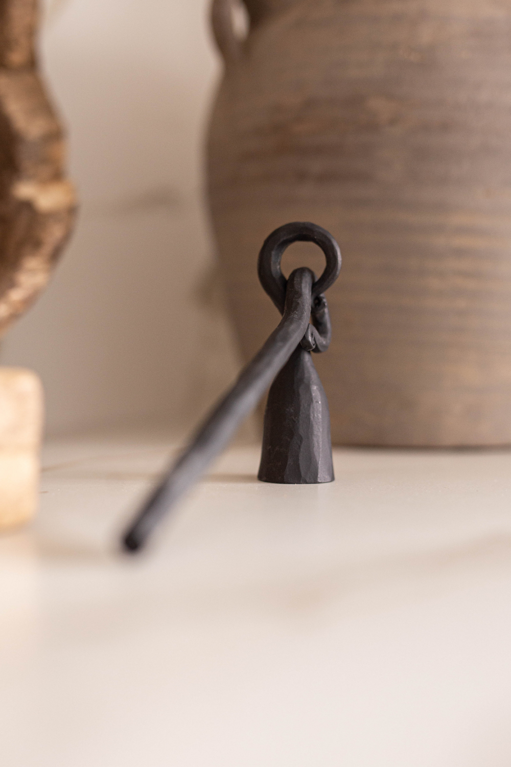 Black Cast Iron Candle Snuffer