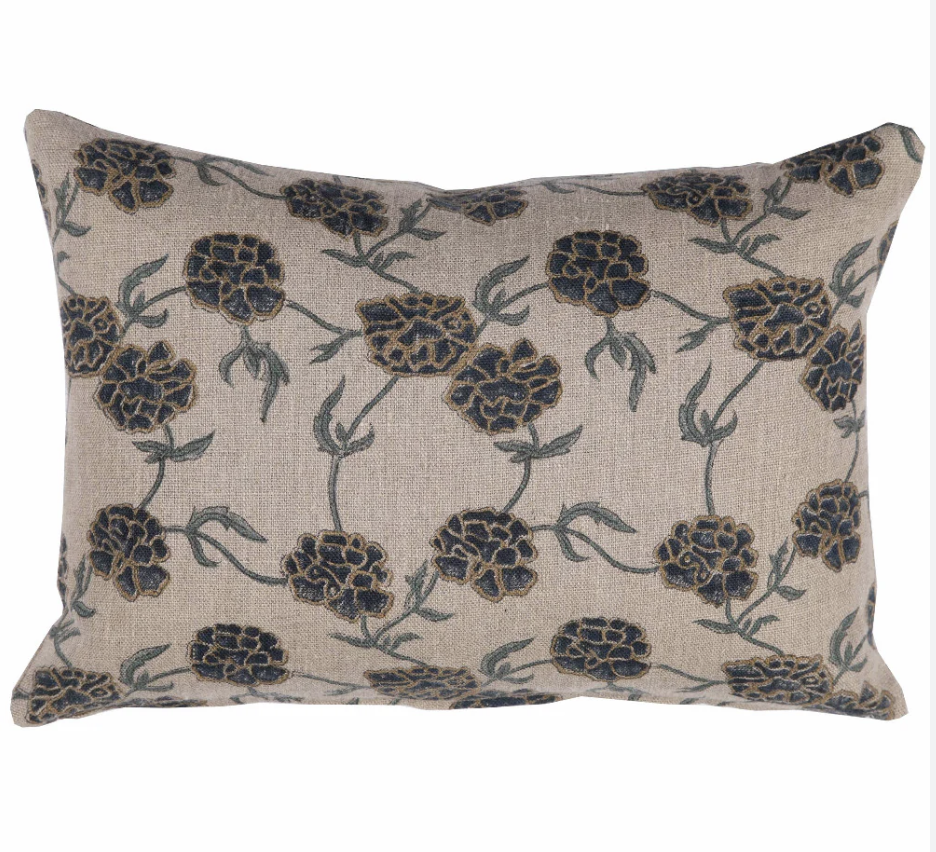 Modern Merigold Indigo Pillow