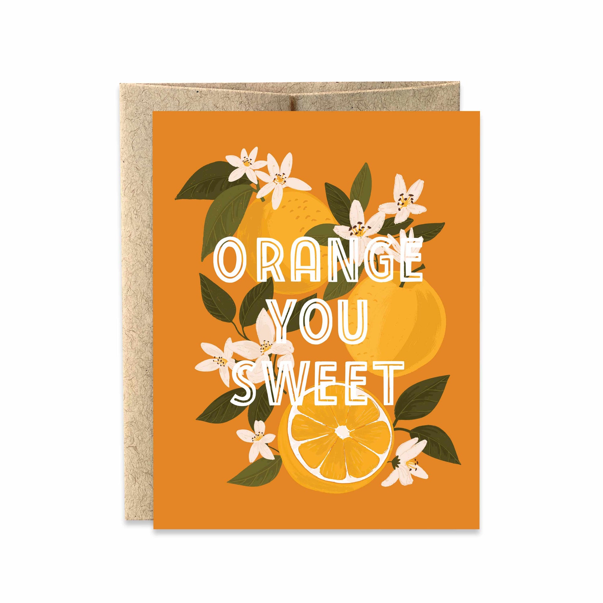 "Orange You Sweet" Friendship Card