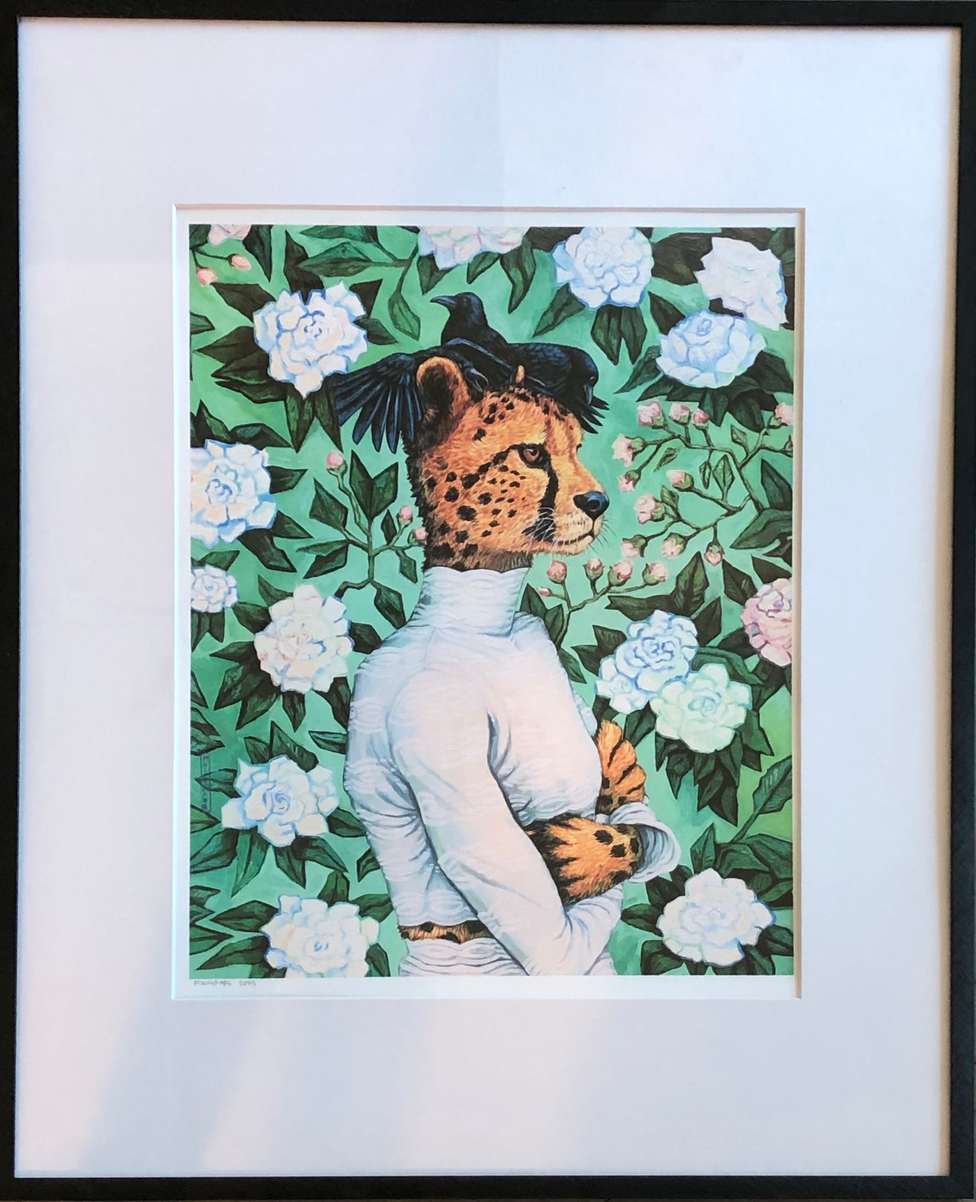 Cheetah Bride + Groom Framed Prints