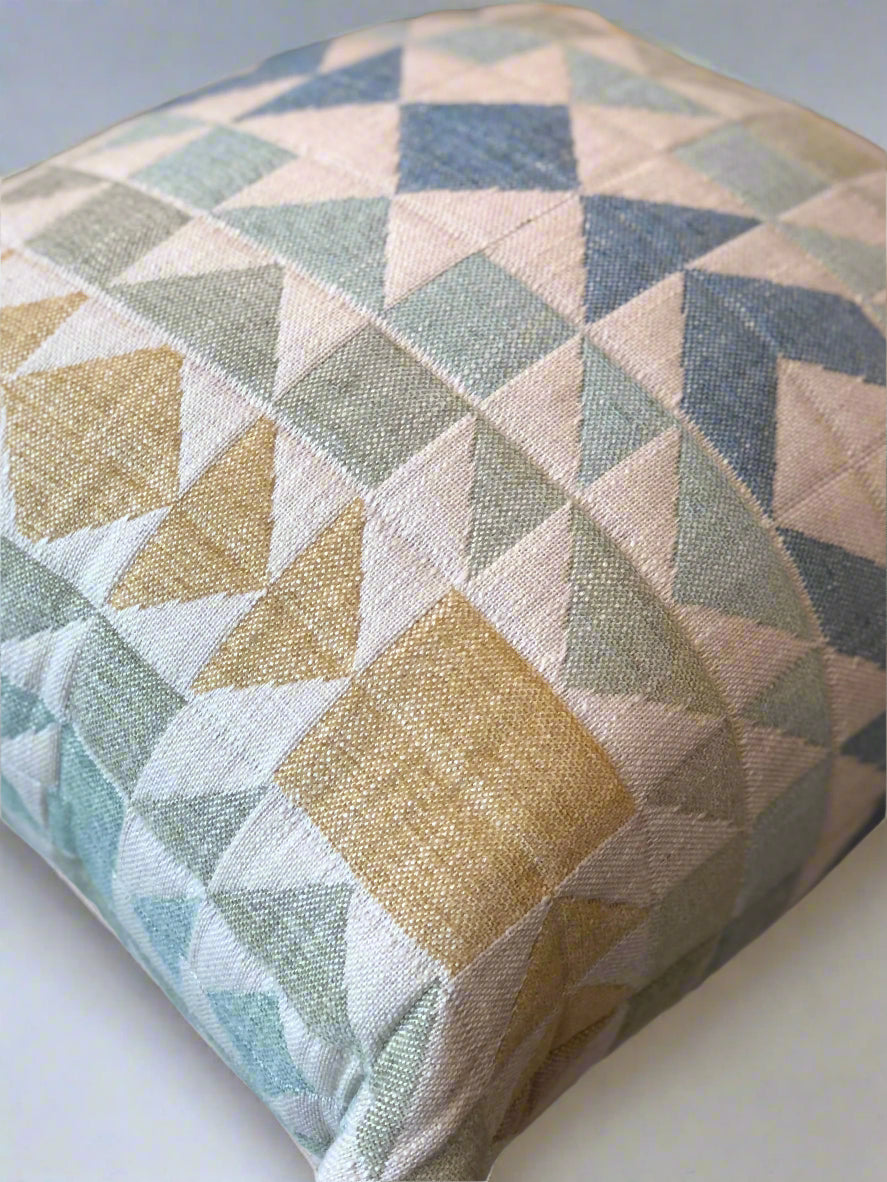 NORWALK Pillow- 22"x22" - Geometric Ocean