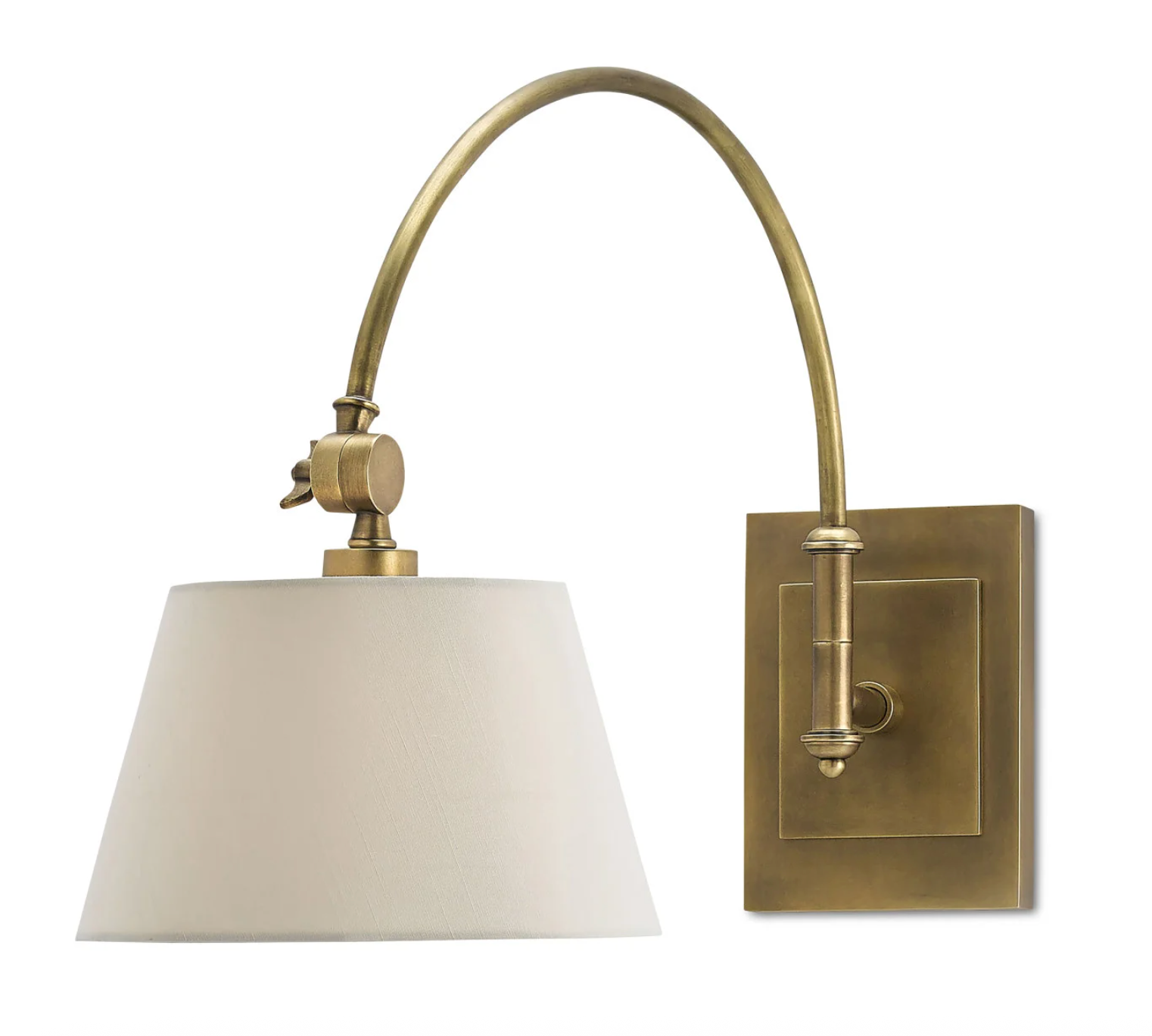 Ashby Brass Swing-Arm Wall Sconce- Currey & Co