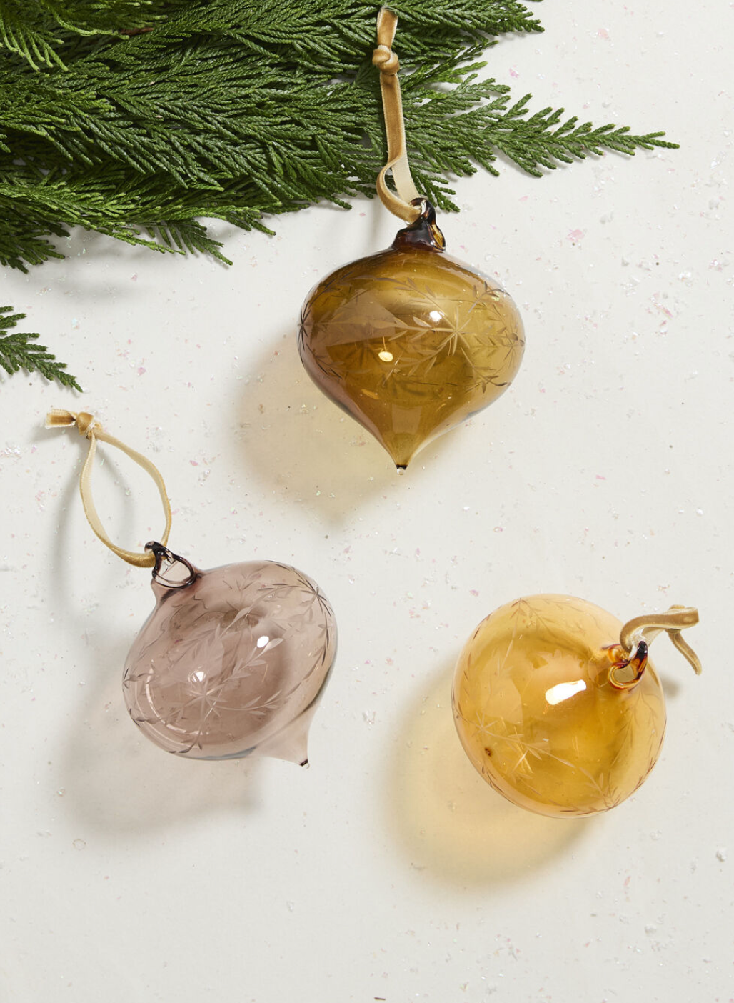 Etched Bauble Ornament