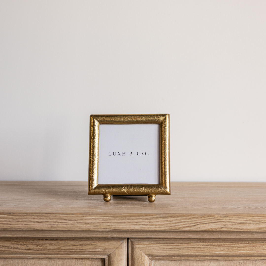 Brushed Brass Photo Frame - Luxe B Co