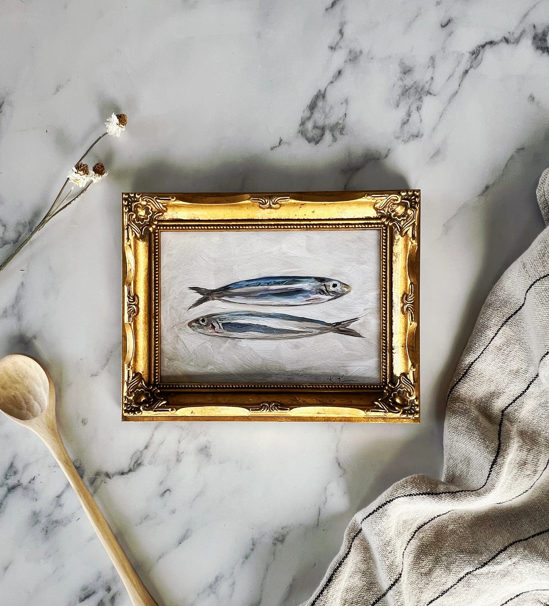 SARDINES II - 5"x7" Art Print (unframed) - Krista Kim