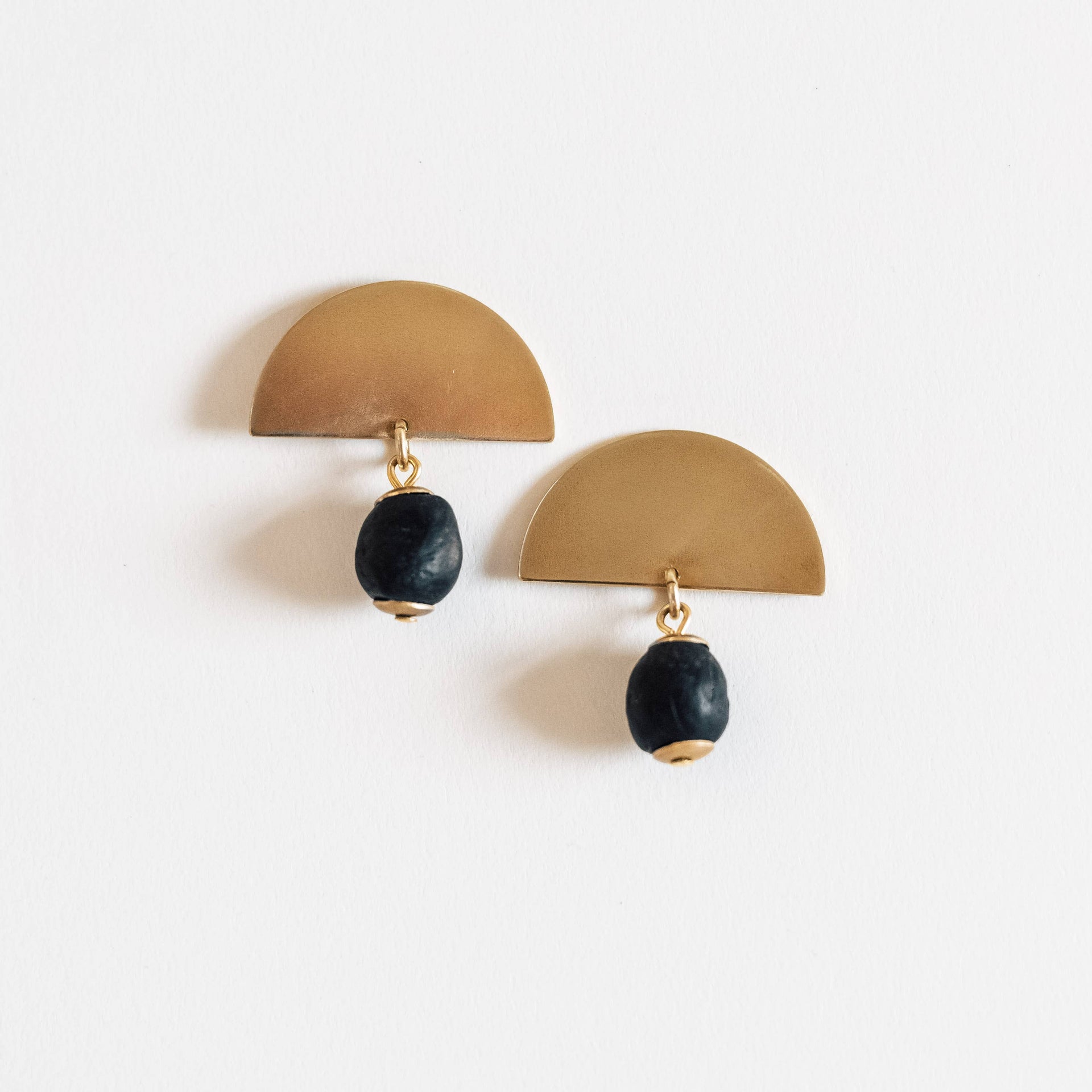 Crescent Flint Earrings