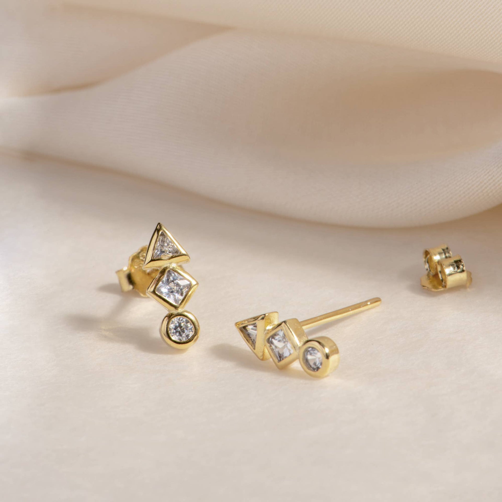 Etta Studs: Gold Earrings