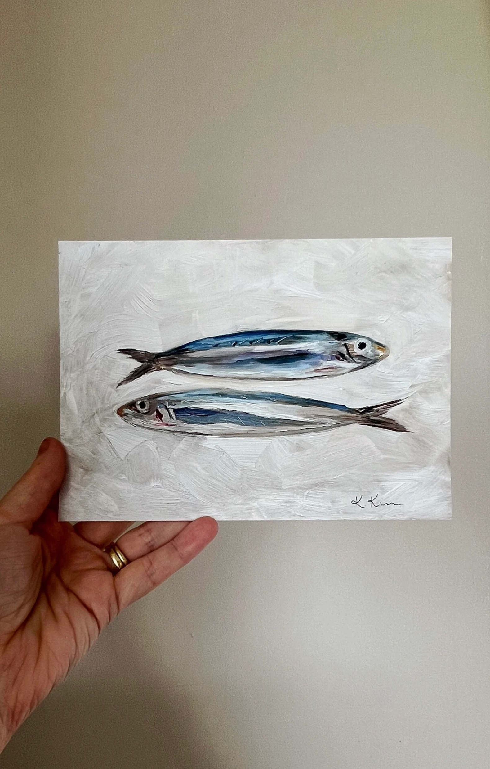 SARDINES II - 5"x7" Art Print (unframed) - Krista Kim
